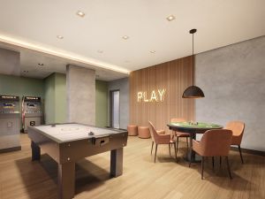 Perspectiva ilustrativa salão de jogos