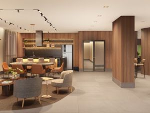 Perspectiva ilustrativa do espaço gourmet