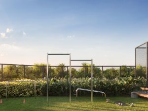 Perspectiva ilustrativa do fitness externo