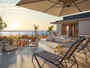 Perspectiva ilustrativa do terraço da cobertura